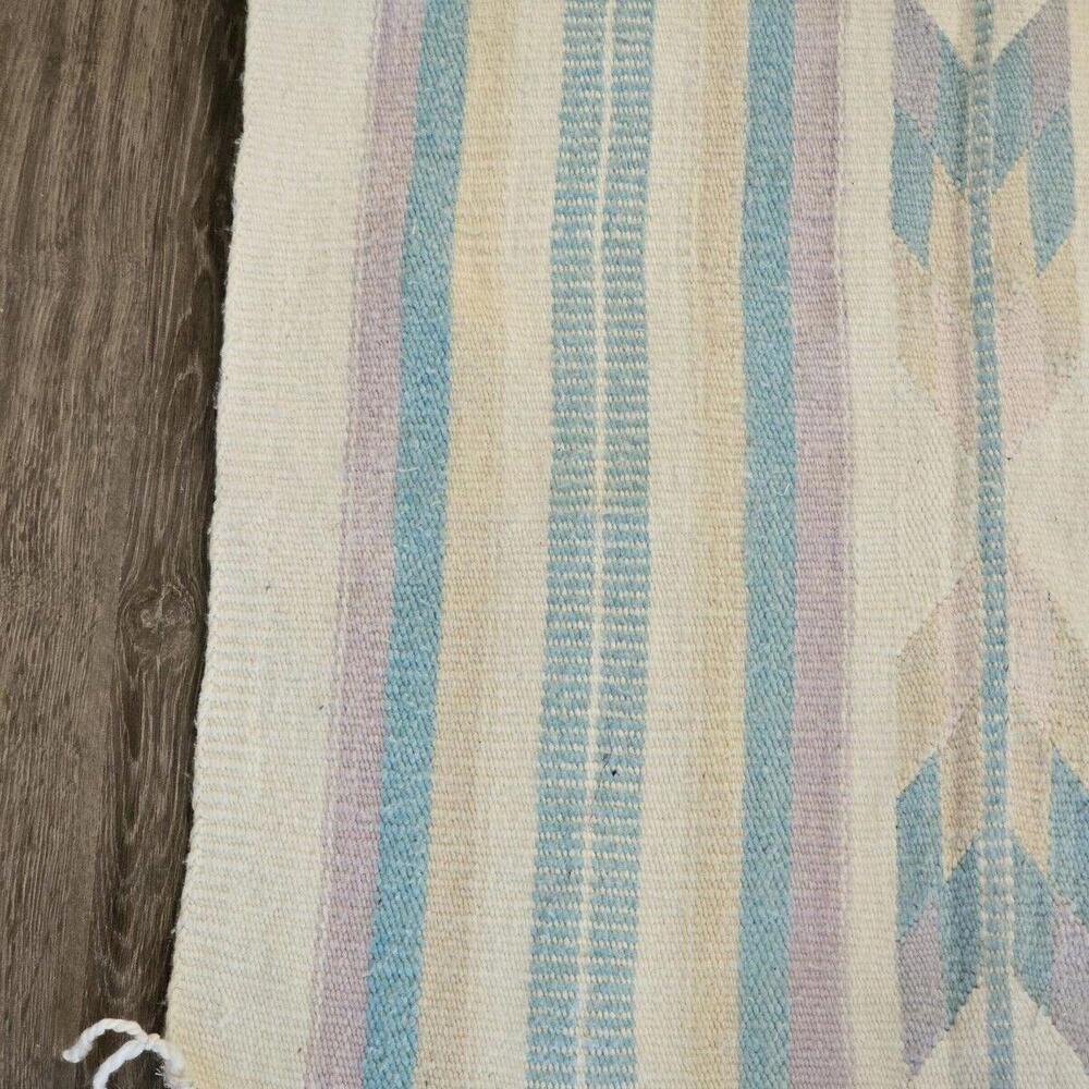 Vintage Southwest Made In Mexico Woven Rug Wall Hanging Tapestry 62"x28" - Picture 8 of 15